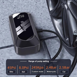 12V Emergency <b>Battery</b> Booster 150psi Portable Wireless Digital Display Tyre <b>Pump</b> Tire Inflator Car Jump Starter With Power Bank - Product Image 4