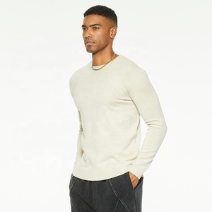 Vendita calda maglioncino Basic da <span class=keywords><strong>uomo</strong></span> maglione a collo alto 100% cotone morbido e Slim Fit Top