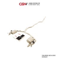 Tuyau d'échappement Catback en acier inoxydable pour BENZ W214 E300 3.0T 2.0T