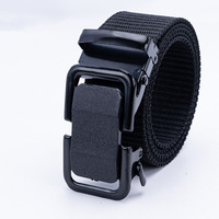 Boucle de ceinture tactique en fer à verrouillage automatique avec détection rapide et déclenchement rapide, 120 cm, en polyester, pour usage extérieur masculin
