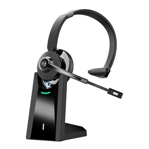 Deep ENC Noise Cancellation Headset Wireless Office 2.4G Dongle <strong>Headphone</strong> <strong>Single</strong> Ear <strong>Headphones</strong> <strong>with</strong> External Microphone - Product Image 3