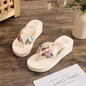 Chanclas <span class=keywords><strong>Havanas</strong></span>, sandalias de playa con plataforma Bohemia para mujer, cuñas altas para mujer, sandalias ligeras suaves de Eva Pvc para niñas, chanclas, zapatillas