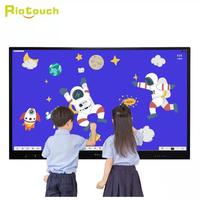 Moniteur d'affichage interactif 65 ''75'' 86 ''écran tactile Lcd 4K Tv multimédia capacitif carte intelligente écran plat pour l'éducation