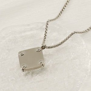 Zogxin Anchor Pendant Stainless Steel Necklace Men's Retro Punk Style Themed Geometric Jewelry Gift - Product Image 4
