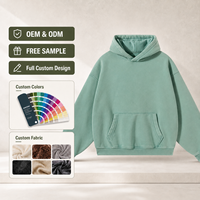Hoodie Pria Custom Logo 365g Bahan Tebal Berkualitas Tinggi Campuran Polyester Katun Fleece Mewah