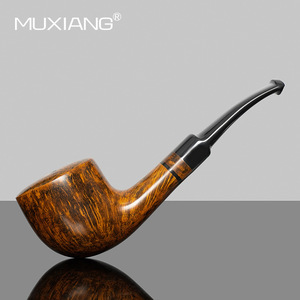 Muxiang Briarwood Smoking Pipe Bent Type Handmade Tobacco Pipe For Personal Gift - Product Image 1