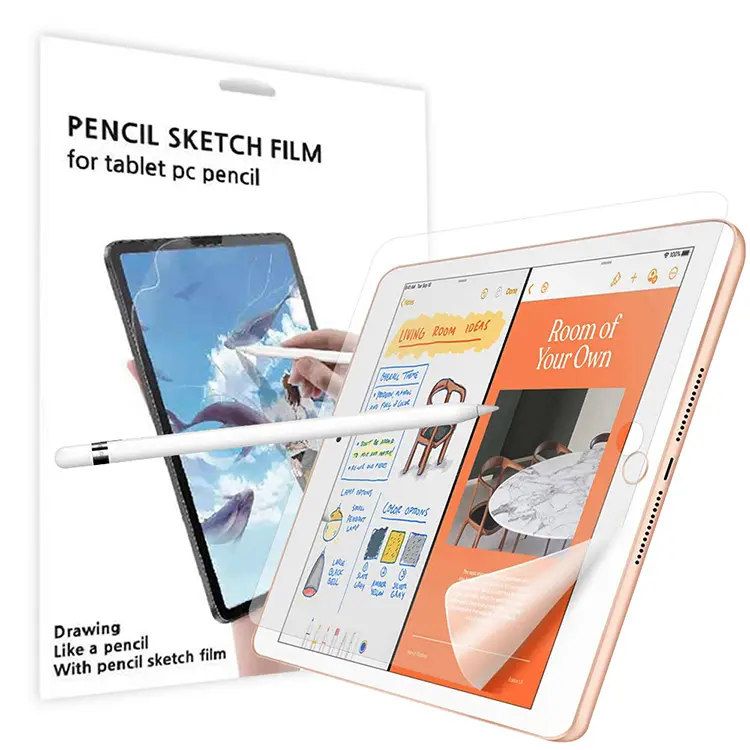 Matte High Sensitivity Paper Screen Protector Pet Paper Texture Film para Ipad Mini 5 12.9 10.5 10.2 9.7 11 2021