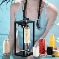 Machine de scellage haute performance pour canettes de boissons et gobelets en plastique, idéale pour le thé