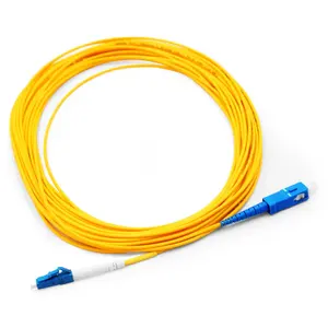 Harga pabrik Mode tunggal LC/UPC-SC/UPC Jumper kabel Patch serat optik jaket PVC kabel komunikasi Optimal serat Simplex