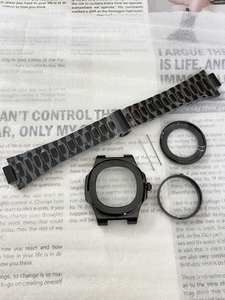 Vente directe pas cher prix 904l boîtier en acier inoxydable luxe saphir cristal dos 41mm montre pièces boîtiers