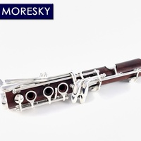 Customized Rosewood Silver Plated Bb Clarinet 17 Keys Mopane Body