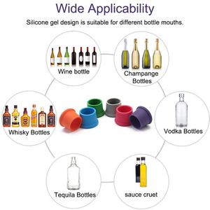 FDA Food Grade Multicolor Silicone <b>Wine</b> Bottle Preservation Cap Red <b>Wine</b> <b>Stopper</b> - Product Image 4
