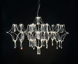 Gymbos Light Firefly Edelstahl-Kronleuchter mit Verstellbarer Höhe LED für Wohnzimmer Einfache Aufhängung - Product Image 6