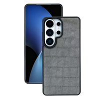Étui de téléphone de luxe à texture crocodile pour Samsung iPhone 18 17 16 15 14 Pro Max, style professionnel, antichoc, coque arrière souple à grain fin
