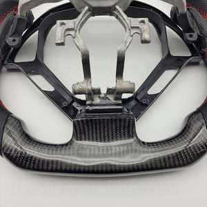 Rueda de fibra de carbono de cuero perforado personalizado de fábrica de alta calidad para volante de coche Infiniti G27 G37 - Product Image 4