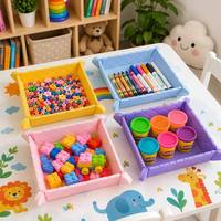 Tapis de rangement pliable en silicone, boîte magnétique, résistant à la chaleur, antidérapant, plateau de bureau épaissi, planche à découper, organisateur multifonctionnel