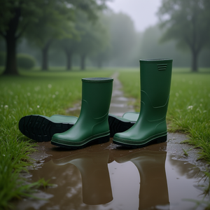 Botas de Lluvia Verdes Ttake Hasta la Rodilla Talla 45 con Suela Negra - Product Image 3