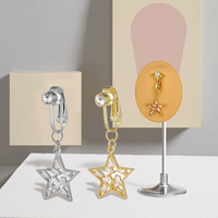 Mode bijoux de corps étoile nombril anneau faux ventre Piercing pour les femmes Non Piercing Sexy nombril bijoux