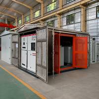 Sous-station préfabriquée de type boîtier pour la distribution d'énergie industrielle, système de transformateur compact extérieur pour projets miniers