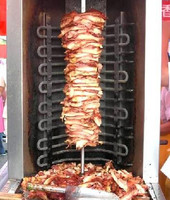 Machine à kebab à gaz à 3 brûleurs Offre Spéciale Machine commerciale Shawarma Barbecue à gaz