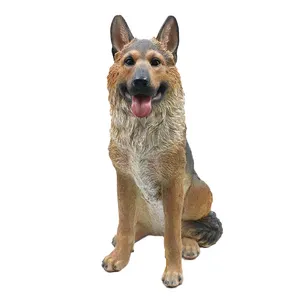 German Shepherd Dog plastic 1 7/8 inches long - F4262 B375 - Collectible  Wildlife Gifts