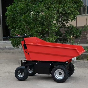 Mini-benne électrique écologique, compacte 300 °   Chariot à benne basculante flexible pour chantier - Product Image 1