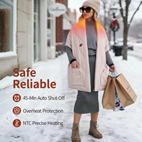 Chal Térmico Portátil de Bolsillo con Control Preciso de Temperatura NTC, Conexión USB, Ideal para Clima Frío, Compras, Viajes, para Damas