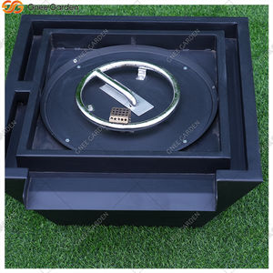 Brasero de Acero Corten con Cascada de Agua y Fuego, Diseño de Tendencia 2026, Tamaño Personalizado, Brasero Negro para Piscina, Ecológico, Independiente - Product Image 5