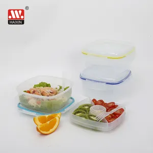2 隔间塑料午餐盒 2 层食品容器与叉子和刀