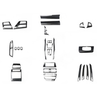 Kit de Molduras Interiores para el Tablero de Instrumentos con Textura de Fibra de Carbono Negro para BMW X5 X6 E70 E71 2008-2013 con Volante a la Derecha (RHD)