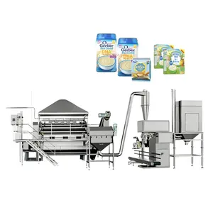 Máquina de fabricación de línea de producción de copos de avena