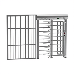 RFID 2D <span class=keywords><strong>reconnaissance</strong></span> faciale électrique passage unique porte de contrôle d'accès 1.1 Mts de large pleine hauteur tourner Style serrure magnétique dérivation - Product Image 1