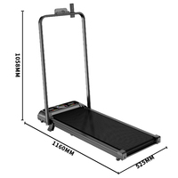 Caminadora Portátil 2 en 1 para Uso en Casa, Gimnasio, Entrenamiento Cardiovascular, Caminadora Eléctrica Plegable Debajo del Escritorio