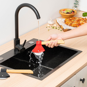 Coupe-pizza professionnel en acier inoxydable avec poignée en bois, type roulette, outil à pizza, lavage à la main uniquement - Product Image 5