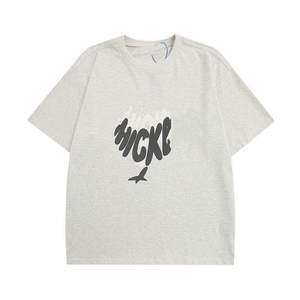 100% coton plaine T-Shirt haute qualité grande taille unisexe T-Shirt personnalisé imprimé et brodé vierge pour les hommes - Product Image 6