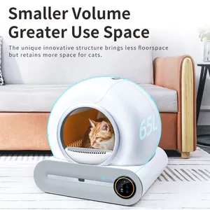 Smart Quick Self Cleaning Big Cat Toilet Automatic APP Remote Control Auto Cat Litter Box