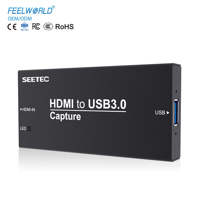 SEETEC HTUSB Capture Card for Live Commerce, USB 3.0 Type-A/C, Plug & Play, OEM Logo for Broadcasting Studio