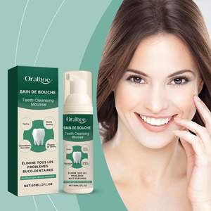 Mousse blanchissante pour les dents et bain de bouche bio de haute qualité 60 ml pour usage domestique - Product Image 1