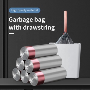 Leasylife-bolsa de basura portátil para el hogar, gruesa, punto de color, rotura, cierre automático, cordón, cocina, desechable - Product Image 2
