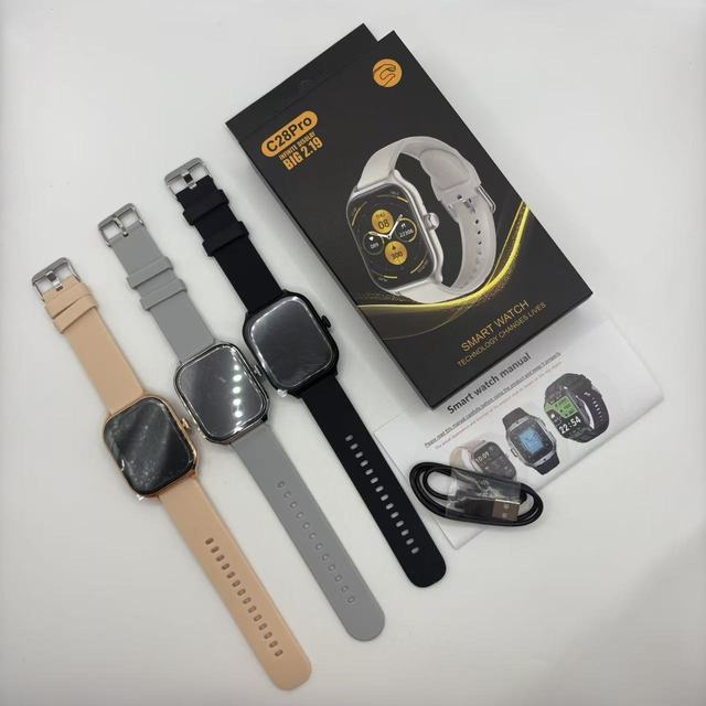 2026 New C28 PRO Smart Watch Health Monitoring Reloj Inteligente Play Games Message Push Smart Reminder C20Pro C26pro Smartwatch