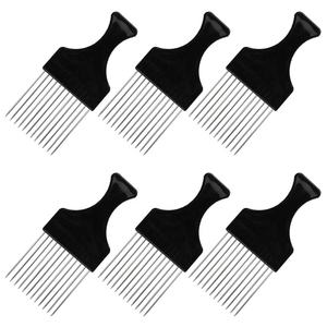 Dents en métal en gros en vrac style personnalisé barbier choix coiffure en plastique Salon <span class=keywords><strong>Afro</strong></span> gros cheveux peigne à poing américain - Product Image 5