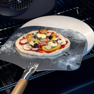 Tuta bianca in ardesia di Cordierite con buccia di <span class=keywords><strong>Pizza</strong></span> in alluminio per casa <span class=keywords><strong>Pizza</strong></span> forno di cottura per servire pasta per <span class=keywords><strong>Pizza</strong></span> pasticcini per pane - Product Image 6