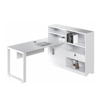 Poste de travail de bureau moderne en forme de L avec cloison de séparation pour employés, ensemble de mobilier de luxe pour ordinateur, vente en gros