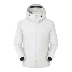 Hooded Lightweight Single Layer Windproof Jacket Unisex Outdoor Hiking Clothing Full Sleeve Natural Waist - Product Image 4