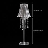 Nouveau Porte-bougie en acrylique, Décoration de mariage, Centre de table, Candelabre de table en forme de lampe, Décoration pour la maison, les fêtes et les événements