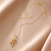 Nouvel Arrivage Collier Pendentif Couple 'Bisous' en Cuivre, Or, Argent et Noir pour Hommes et Femmes