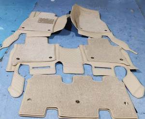 4 러너/랜드 크루저/Alphard/Handlander/Verso 7 인승 차량을위한 고급스러운 맞춤형 정품 가죽 자동차 바닥 매트 - Product Image 2