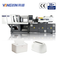 Machines de moulage par injection de plastique industrielles Yangxin Servo, hydrauliques, électriques, haute vitesse, petites, 100 tonnes, pour boîtes à mouchoirs