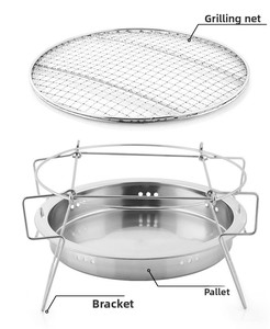 Parrilla Portátil Plegable de Acero Inoxidable <span class=keywords><strong>para</strong></span> Barbacoa, Carbón, Pesca, Picnic, Mini Estufa de Barbacoa Plegable <span class=keywords><strong>para</strong></span> Exteriores - Product Image 2