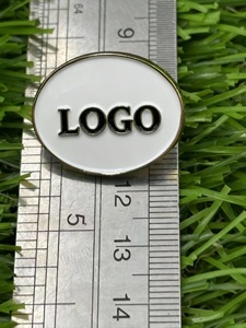 Marqueur de balle de <span class=keywords><strong>golf</strong></span> en métal magnétique personnalisé avec code QR gravé au laser, pour équipement de sport extérieur, robuste, fourniture d'usine - Product Image 2